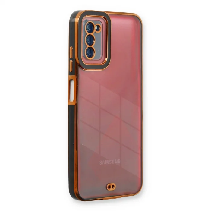 Samsung Galaxy A03s Kılıf Liva Lens Silikon - Siyah