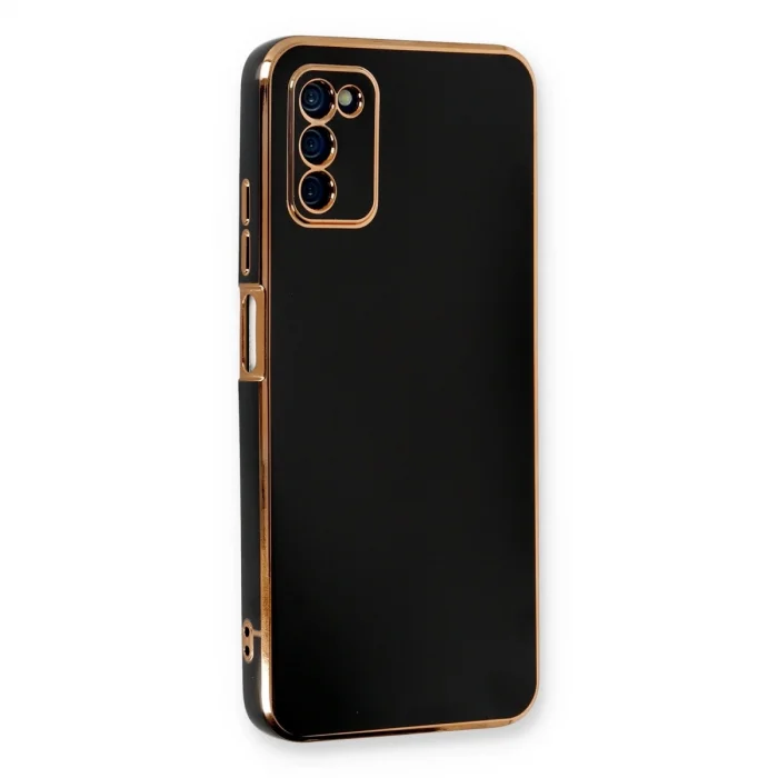 Samsung Galaxy A03s Kılıf Volet Silikon - Siyah