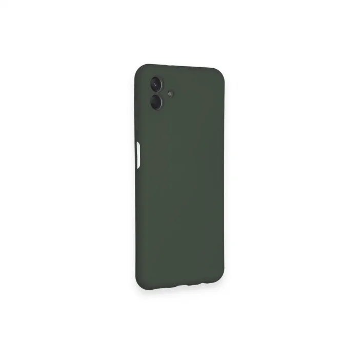 Samsung Galaxy A04 Kılıf Nano İçi Kadife Silikon - Koyu Yeşil