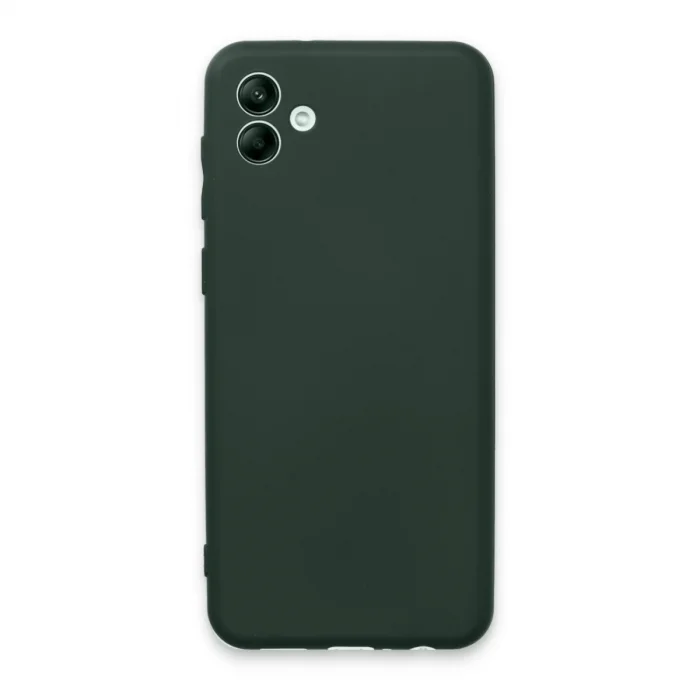 Samsung Galaxy A04e Kılıf First Silikon - Koyu Yeşil