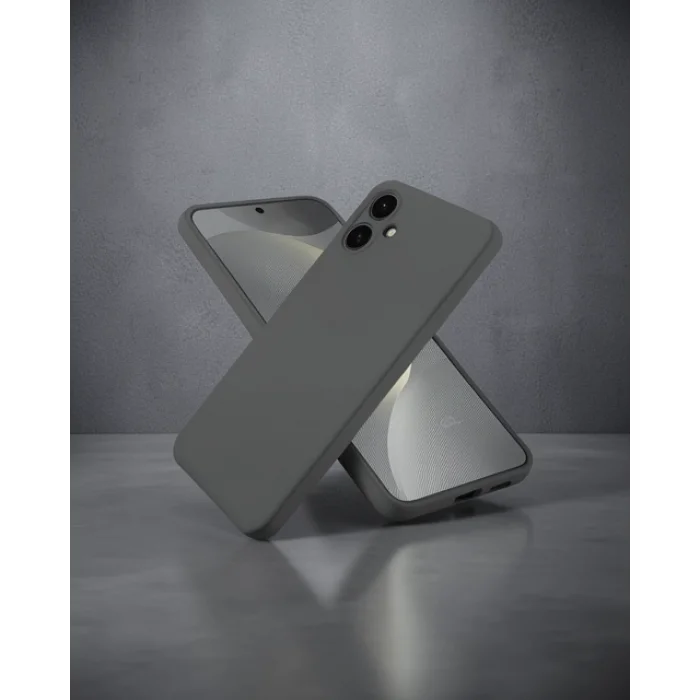 Samsung Galaxy A06 Kılıf First Silikon - Gri