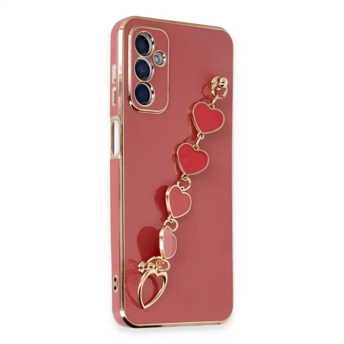 Samsung Galaxy A14 4g Kılıf Esila Silikon - Kırmızı