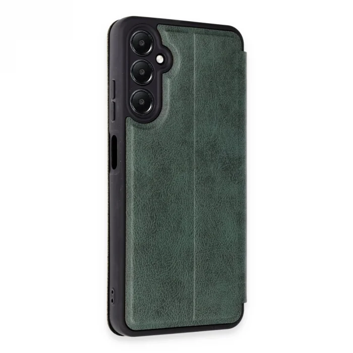 Samsung Galaxy A15 4g Kılıf Flip Cover - Koyu Yeşil