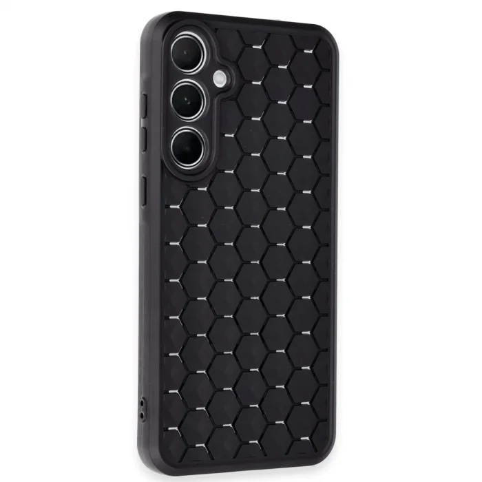 Samsung Galaxy A15 4g Kılıf Petek Silikon Kapak - Siyah