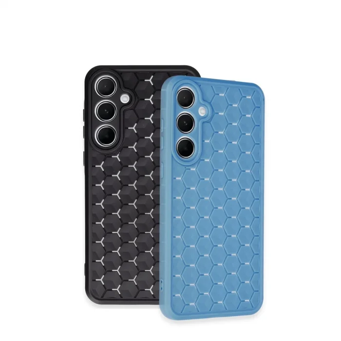 Samsung Galaxy A15 4g Kılıf Petek Silikon Kapak - Siyah