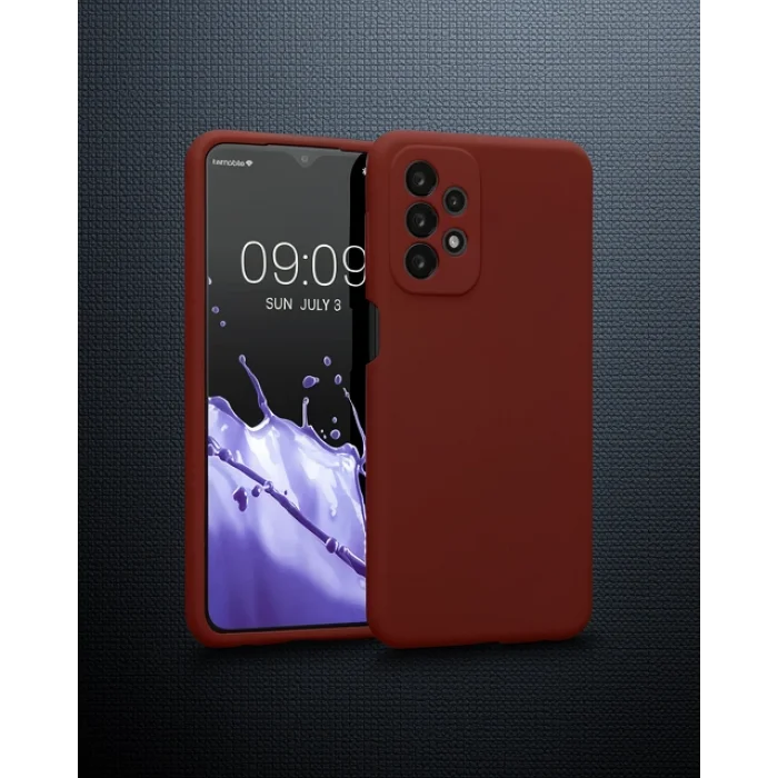 Samsung Galaxy A23 4G Kılıf - First Silikon - Bordo