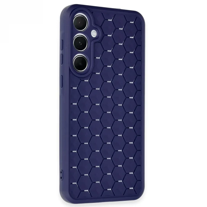 Samsung Galaxy A25 5g Kılıf Petek Silikon Kapak - Lacivert
