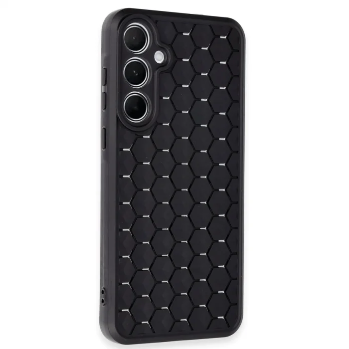 Samsung Galaxy A25 5g Kılıf Petek Silikon Kapak - Siyah