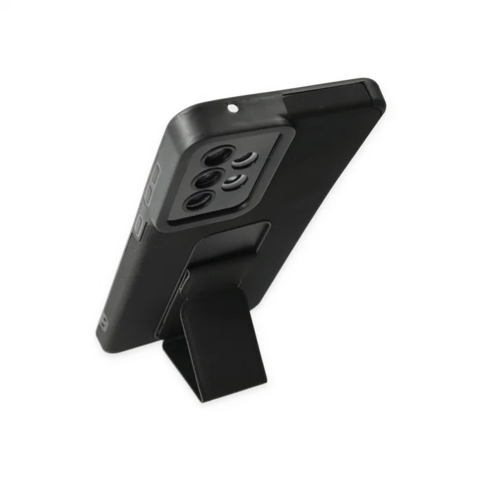 Samsung Galaxy A33 5g Kılıf Mega Standlı Silikon - Siyah