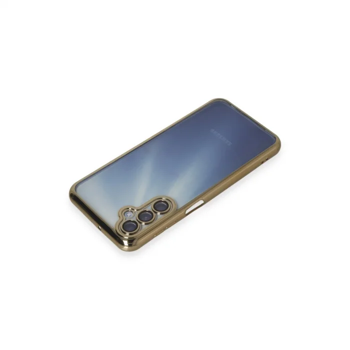 Samsung Galaxy A35 5g Kılıf Razer Lensli Silikon - Gold