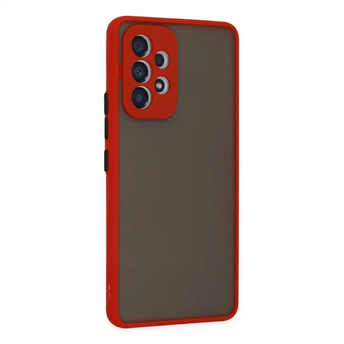 Samsung Galaxy A53 5g Kılıf Montreal Silikon Kapak - Kırmızı