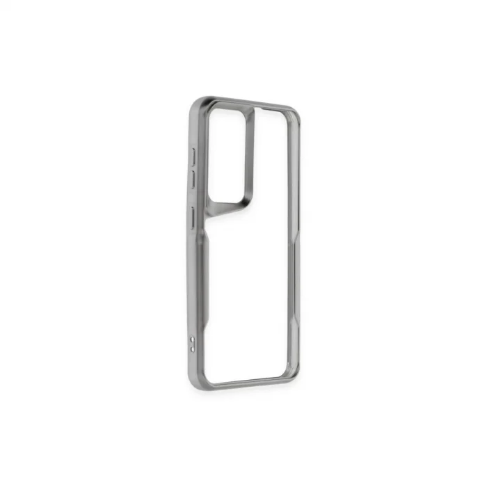 Samsung Galaxy A55 5g Kılıf Boyi Silikon Kapak - Gümüş