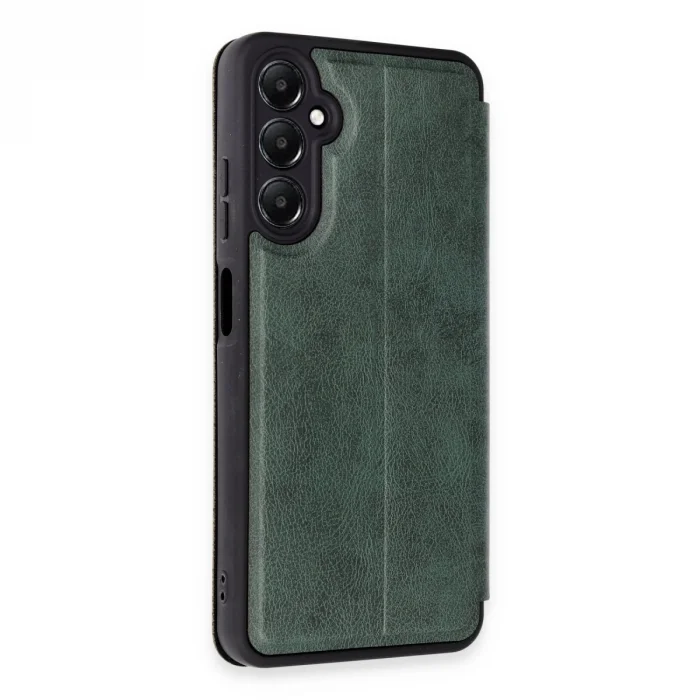 Samsung Galaxy A55 5g Kılıf Flip Cover - Koyu Yeşil