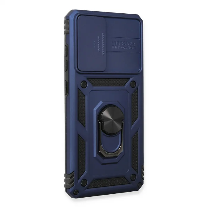 Samsung Galaxy A73 5g Kılıf Pars Lens Yüzüklü Silikon - Lacivert