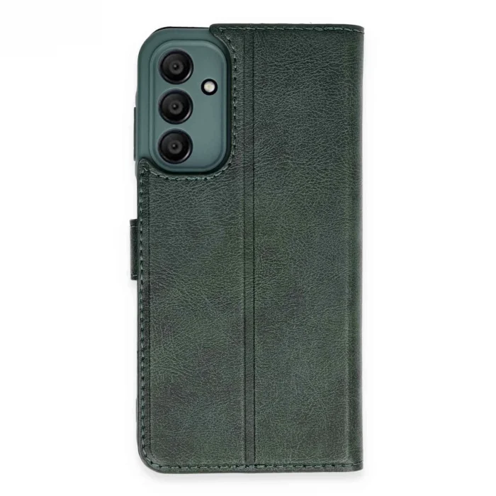 Samsung Galaxy M15 Kılıf Trend S Plus Kapaklı Kılıf - Yeşil