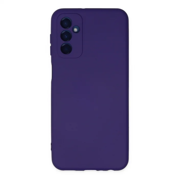Samsung Galaxy M23 Kılıf Nano İçi Kadife Silikon - Mor