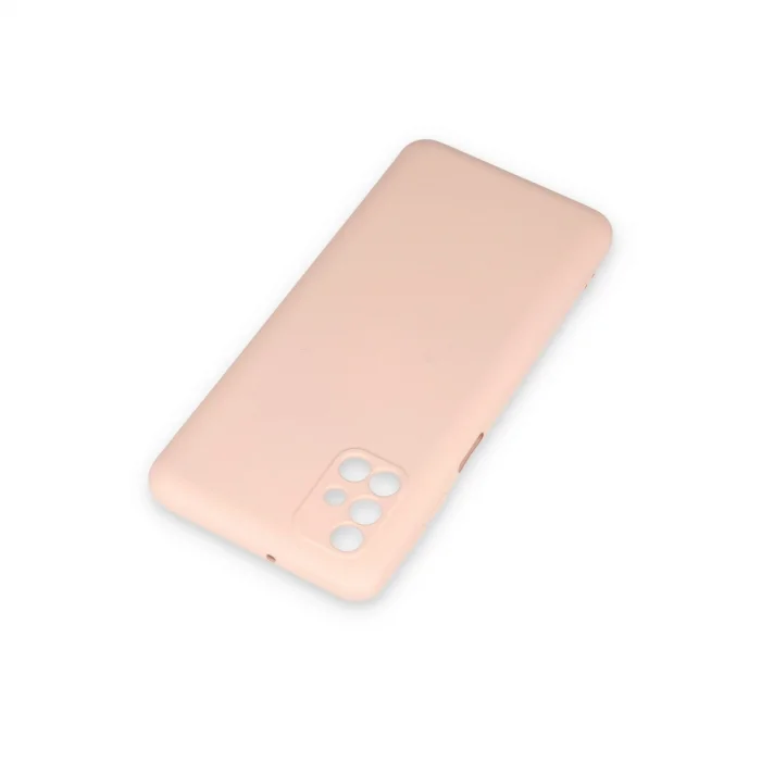 Samsung Galaxy M31s Kılıf Nano İçi Kadife Silikon - Pudra