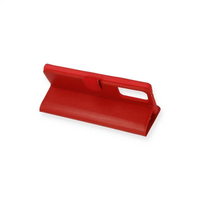 Samsung Galaxy Note 20 Kılıf Trend S Plus Kapaklı Kılıf - Kırmızı