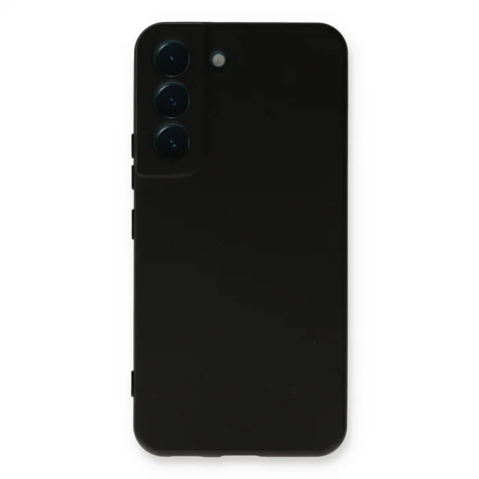Samsung Galaxy S22 Plus Kılıf Nano İçi Kadife Silikon - Siyah