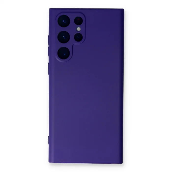 Samsung Galaxy S22 Ultra Kılıf Nano İçi Kadife Silikon - Mor