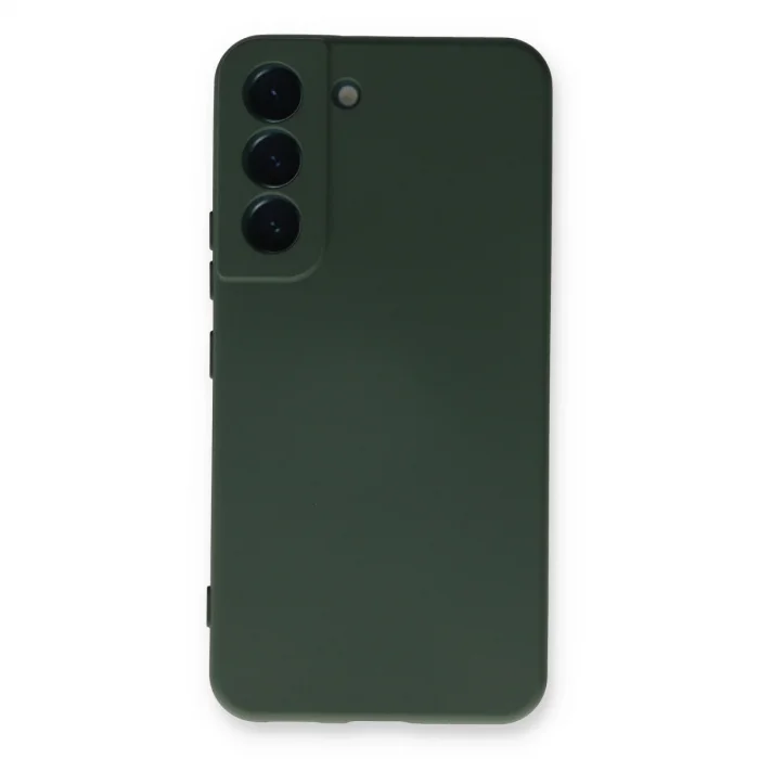 Samsung Galaxy S23 Plus Kılıf Nano İçi Kadife Silikon - Koyu Yeşil
