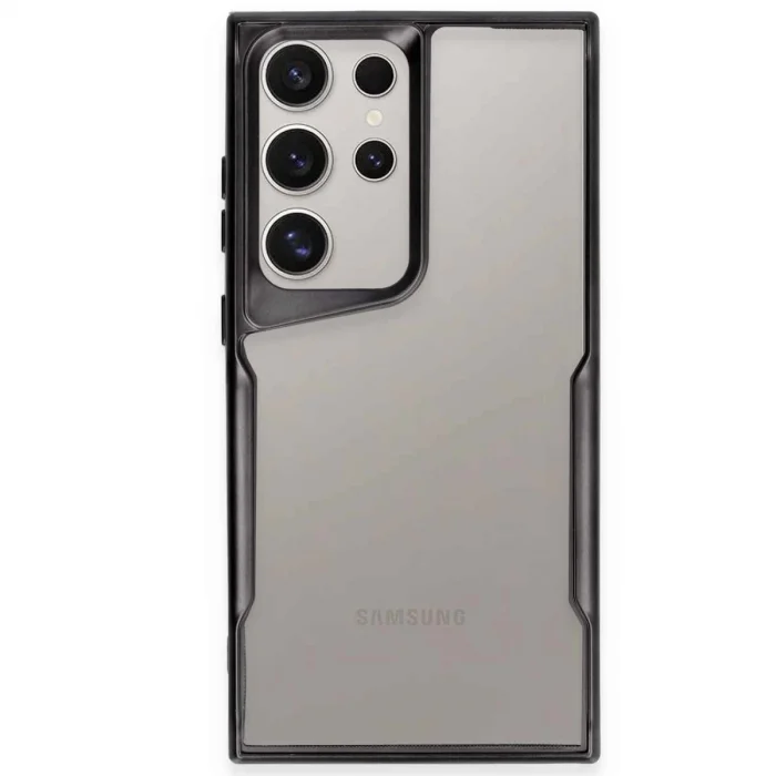 Samsung Galaxy S23 Ultra Kılıf Boyi Silikon Kapak - Siyah
