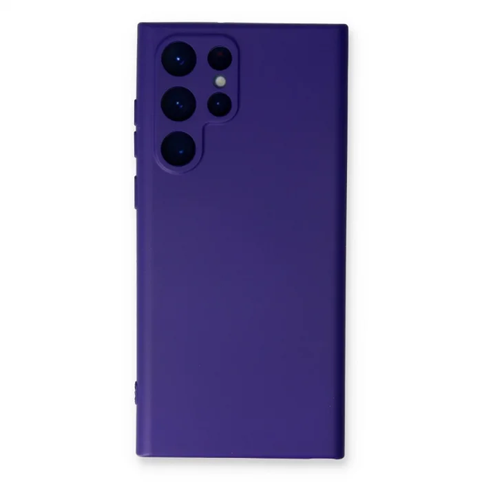 Samsung Galaxy S23 Ultra Kılıf Nano İçi Kadife Silikon - Mor