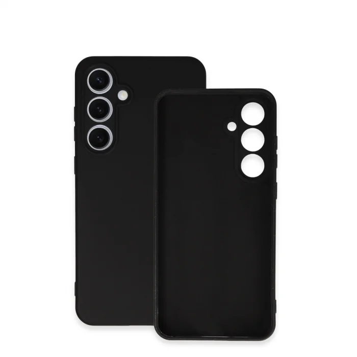 Samsung Galaxy S24 Fe Kılıf Nano İçi Kadife Silikon - Siyah