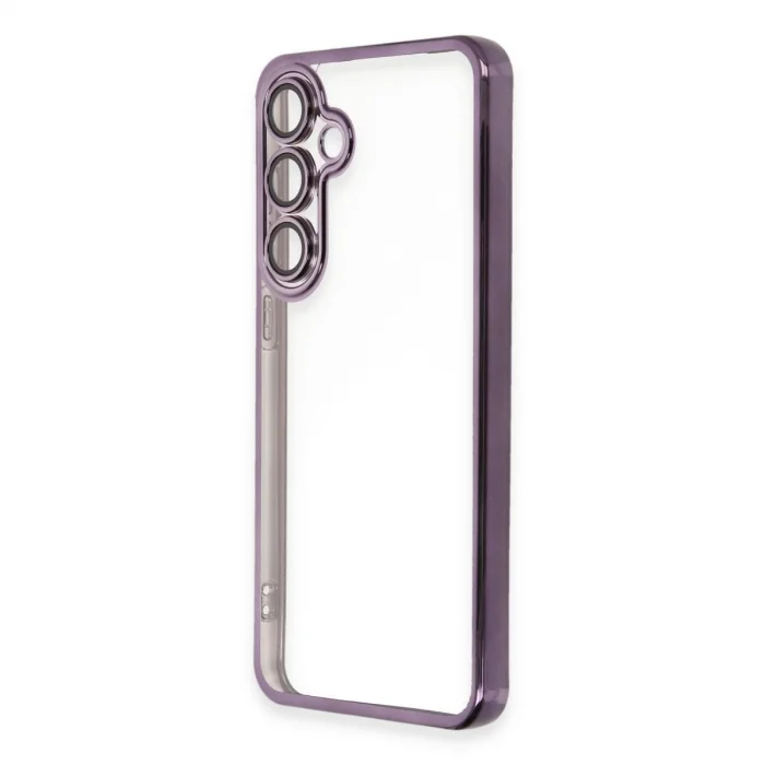 Samsung Galaxy S24 Fe Kılıf Razer Lensli Silikon - Mor
