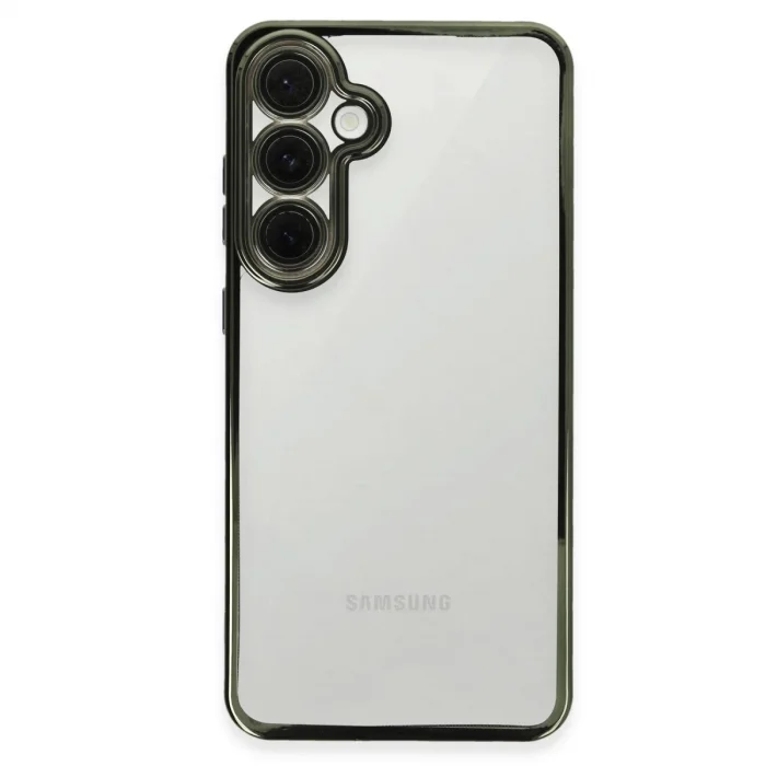 Samsung Galaxy S24 Fe Kılıf Razer Lensli Silikon - Yeşil