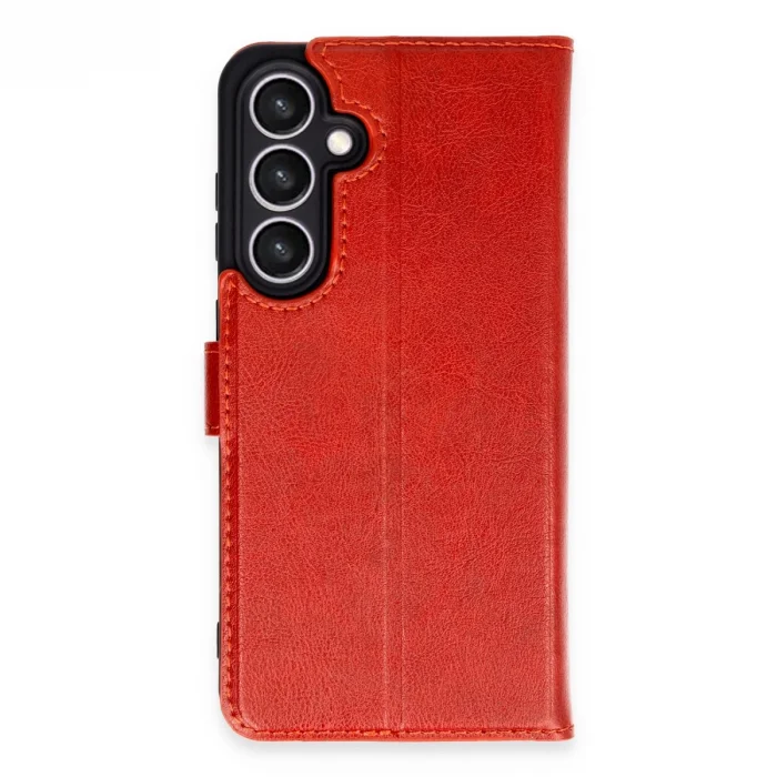 Samsung Galaxy S24 Fe Kılıf Trend S Plus Kapaklı Kılıf - Kırmızı