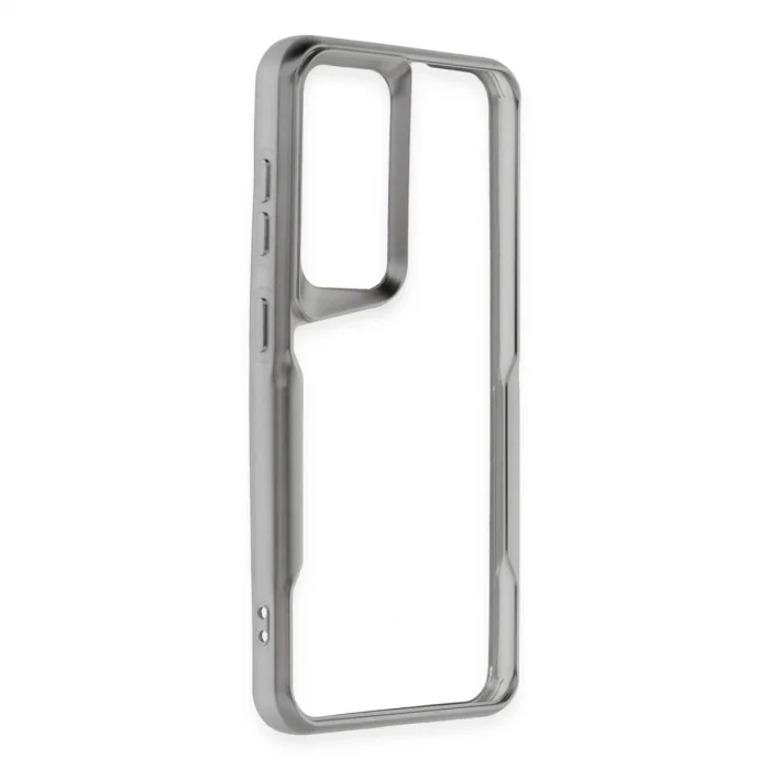 Samsung Galaxy S24 Kılıf Boyi Silikon Kapak - Gümüş