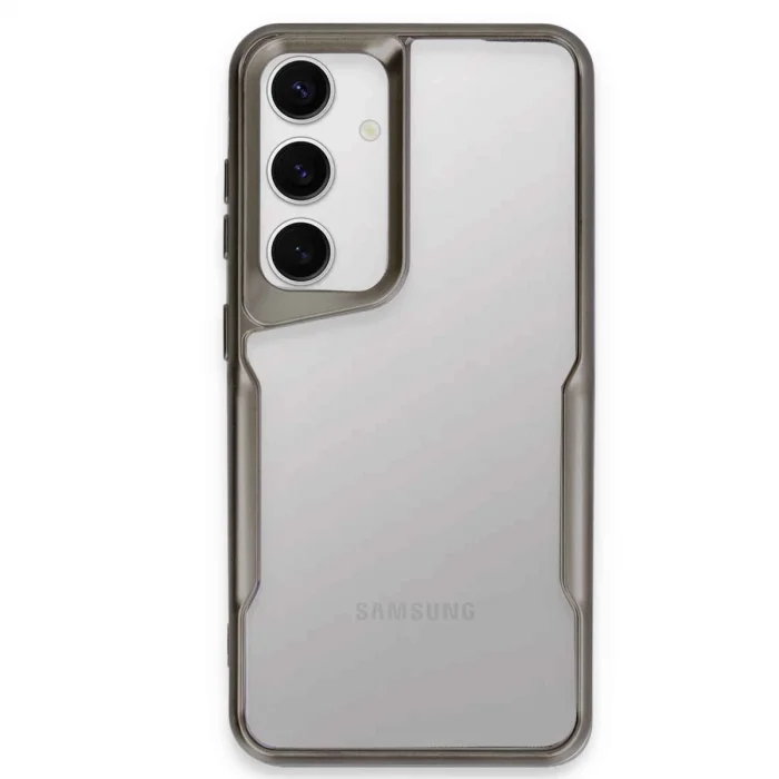 Samsung Galaxy S24 Kılıf Boyi Silikon Kapak - Titan Gri