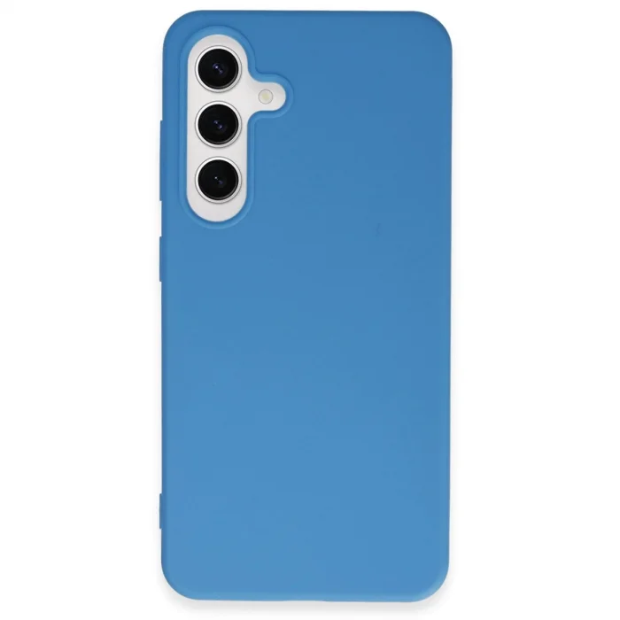 Samsung Galaxy S24 Kılıf First Silikon - Mavi