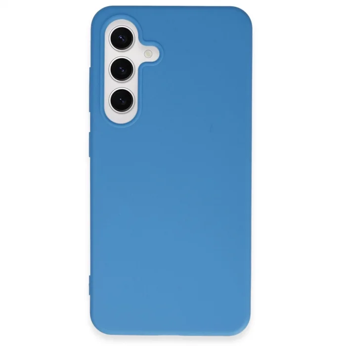 Samsung Galaxy S24 Plus Kılıf First Silikon - Mavi