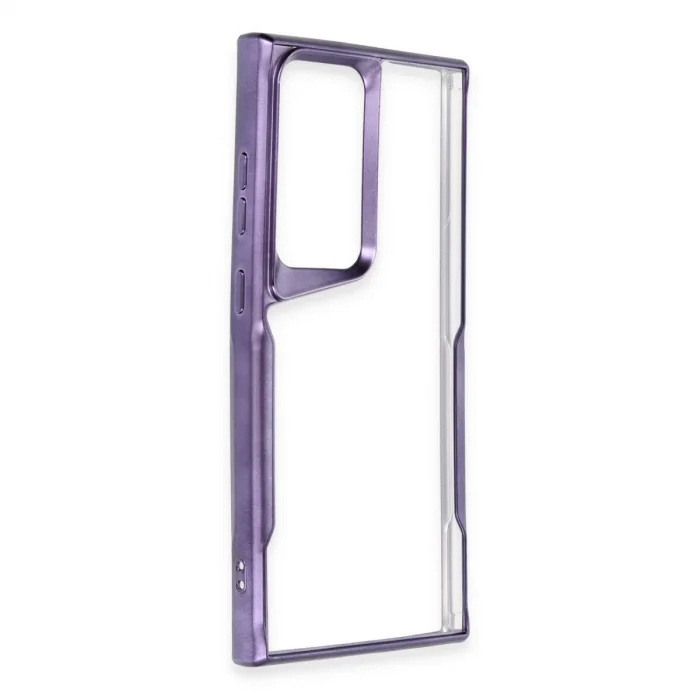 Samsung Galaxy S24 Ultra Kılıf Boyi Silikon Kapak - Derin Mor