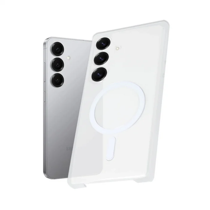 Samsung Galaxy S25 Kılıf Pc Zara Magsafe Şeffaf Kılıf - Şeffaf
