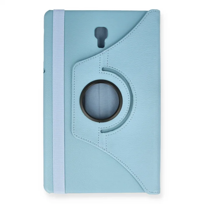Samsung Galaxy T590 Tab A 10.5 Kılıf 360 Tablet Deri Kılıf - Turkuaz