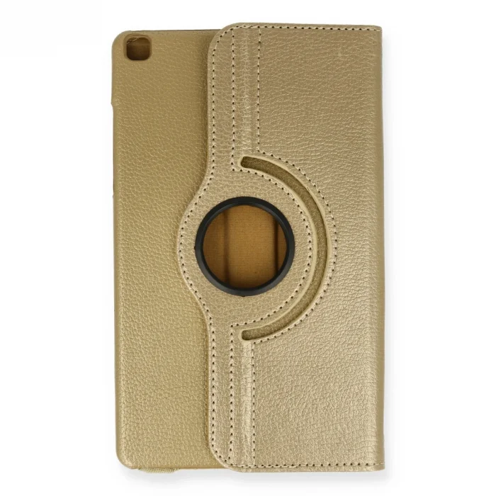Samsung Galaxy Tab A9 Plus Kılıf 360 Tablet Deri Kılıf - Gold