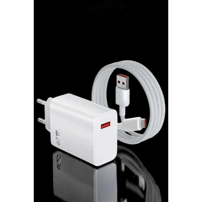 Şarj Aleti Turbo Hızlı 67W Type-C Hızlı Şarj