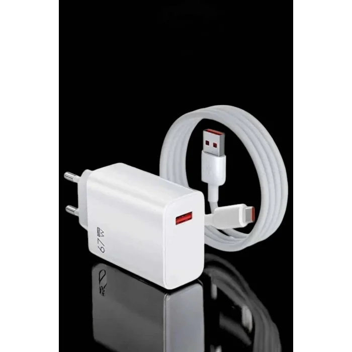 Şarj Aleti Turbo Hızlı 67W Type-C Hızlı Şarj