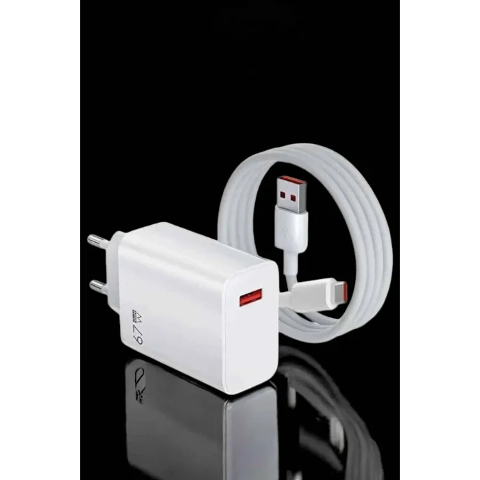 Şarj Aleti Turbo Hızlı 67W Type-C Hızlı Şarj