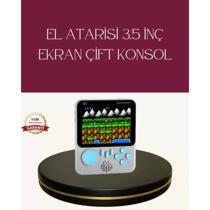 Şarjlı 3.5 İnç Retro Oyun Konsolu