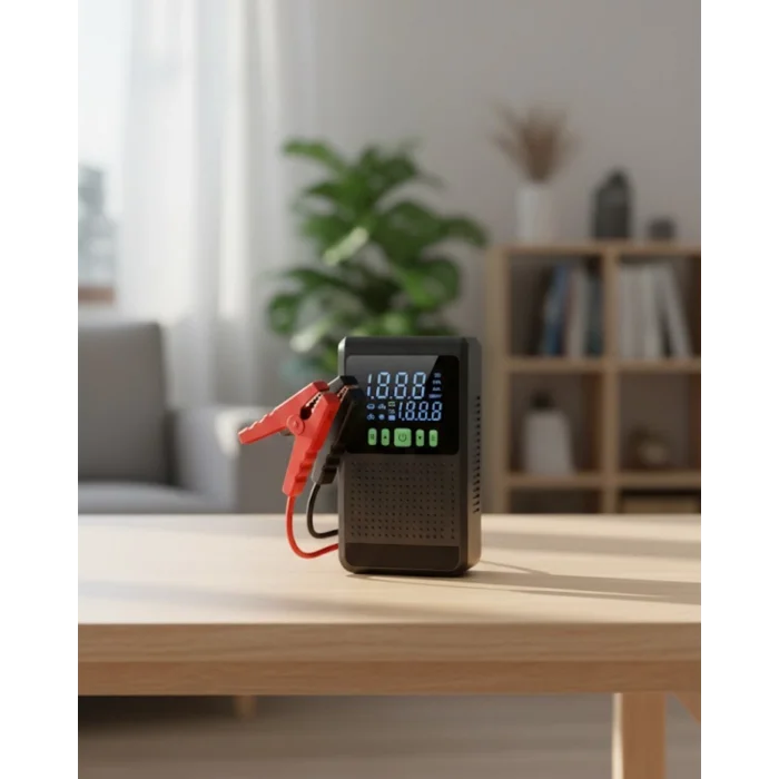 Şarjlı Araç Akü Takviyeli Hava Pompası Powerbank Özellikli