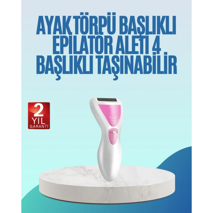 Şarjlı Epilatör ve Ayak Törpüsü Seti