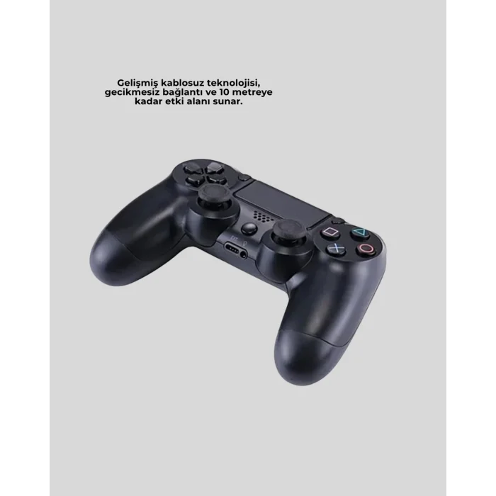 Şarjlı Kablosuz PS4 Oyun Kolu Titreşimli Hassas Kontrol