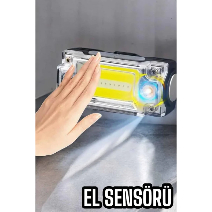 Şarjlı Kafa Feneri Suya Dayanıklı Ayarlanabilir Kamp Feneri