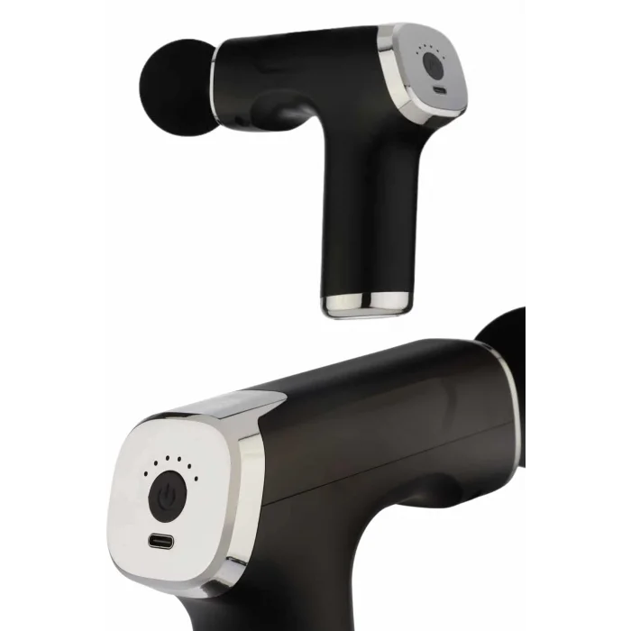 Şarjlı Masaj Tabancası 4 Başlıklı Mini Masaj Tabancası ve Masaj Aleti