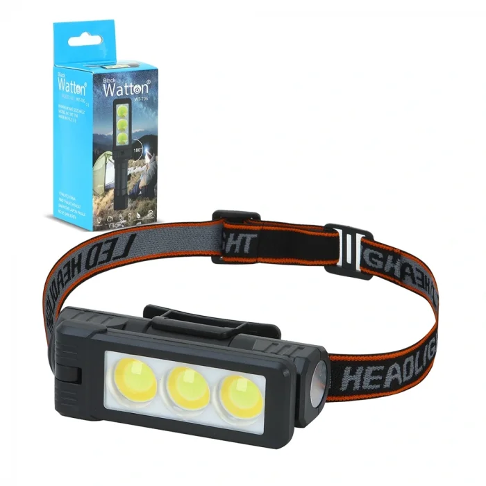 Şarjlı Mıknatıslı Çalışma Lambası Kafa Işığı Wt-706