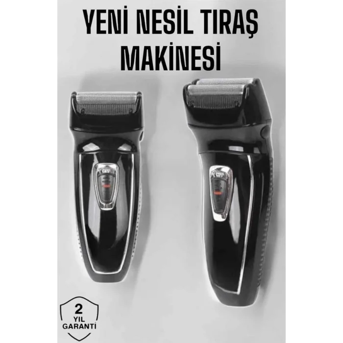 Şarjlı Paslanmaz Çelik Bıçaklı ve Kablosuz Saç Sakal Tıraş Makinesi